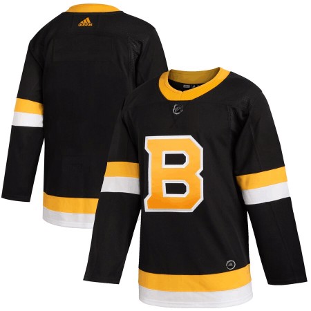 Boston Bruins Blank Adidas 2019-2020 Zwart Authentic Shirt - Mannen